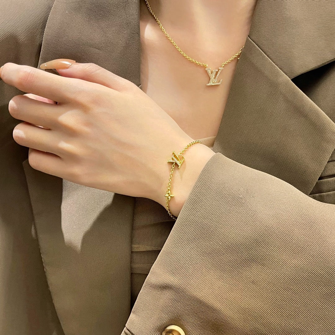 [⭐Hevara Jewelry]LOGO STAR MOTIF GOLD BRACELET