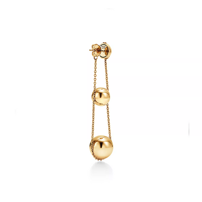 [Hevara Jewelry]TRIPLE DROP GOLD EARRINGS