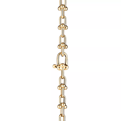 [Hevara Jewelry]HARDWEAR MICRO LINK 44 MOTIF GOLD BRACELET