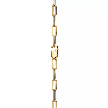 [Hevara Jewelry]LOCK NECKLACE MEDIUM PENDANT GOLD PAVED DIAMONDS