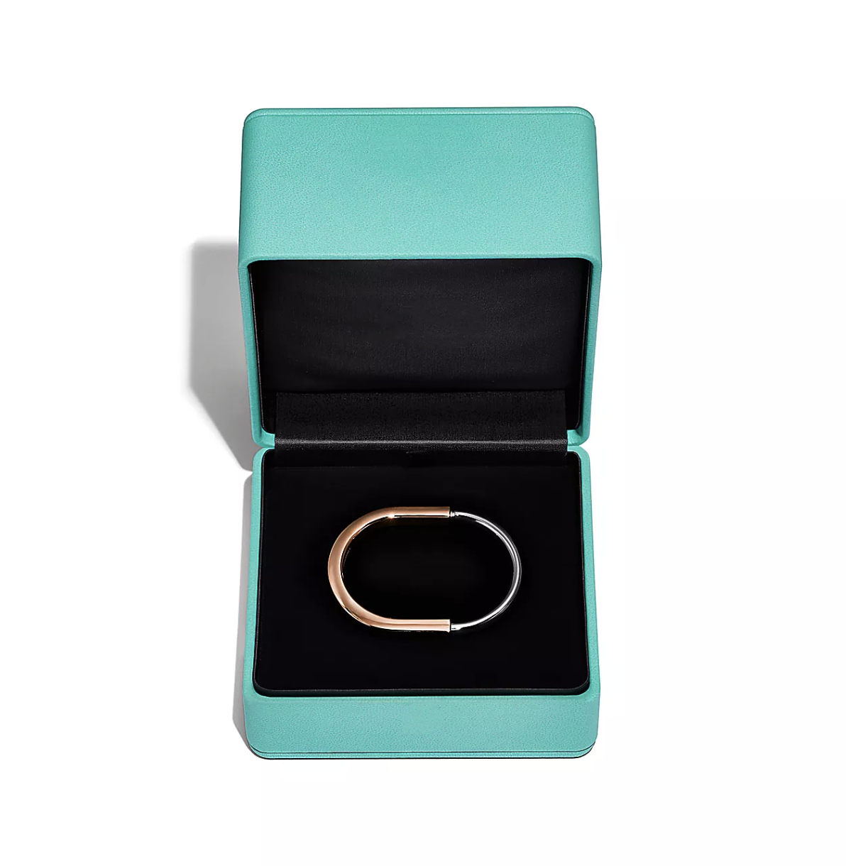 [Hevara Jewelry]LOCK BRACELET ROSE AND WHITE GOLD