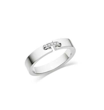 [⭐Hevara Jewelry]ALLIANCE LIENS VIDENCE DIAMOND 4MM RING