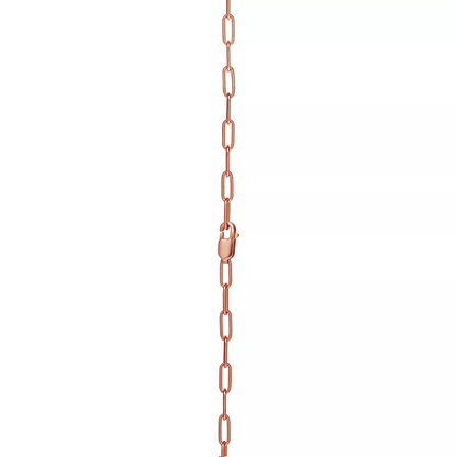 [Hevara Jewelry]LOCK MEDIUM PENDANT PINK DIAMOND PINK GOLD NECKLACE