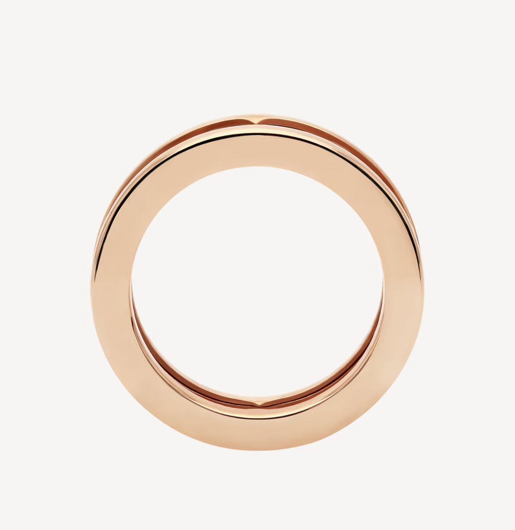 [⭐Hevara Jewelry]ZERO 1 ONE-BAND WITH OPENWORK LOGO SPIRAL RING