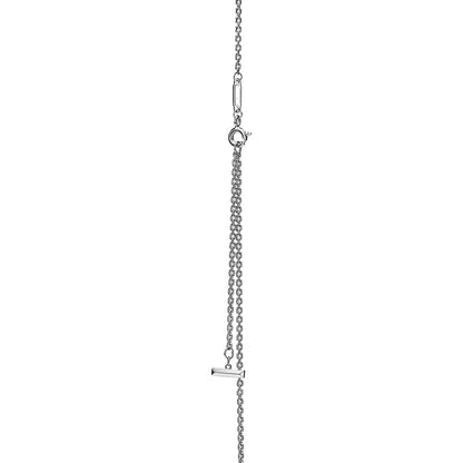 [Hevara Jewelry]T CIRCLE PENDENT SILVER NECKLACE