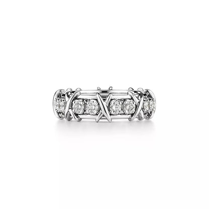 [Hevara Jewelry]SIXTEEN STONE SILVER RING