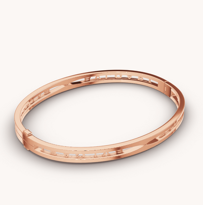 [⭐Hevara Jewelry]ZERO 1 SPIRAL LOGO PINK GOLD BRACELET