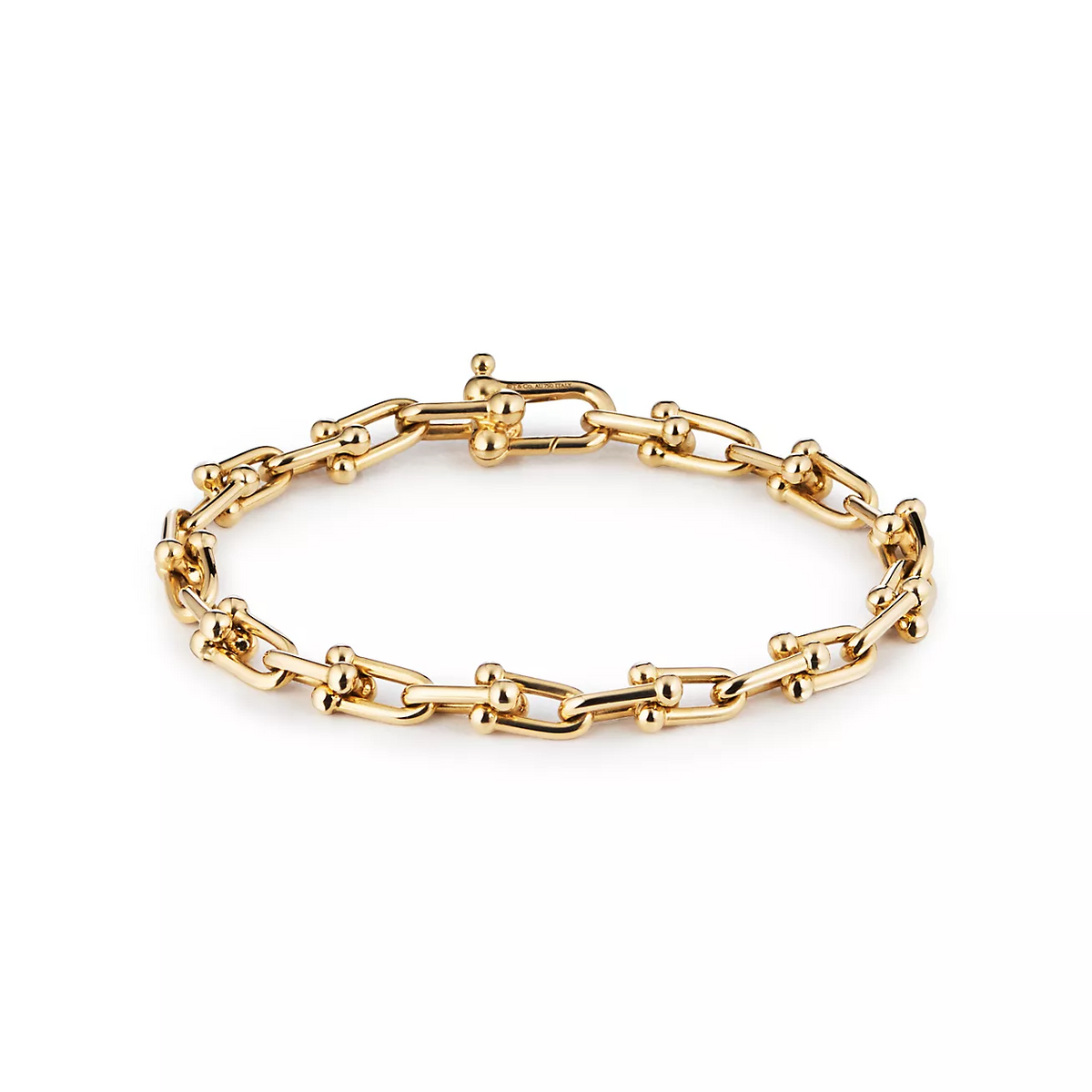 [Hevara Jewelry]HARDWEAR SMALL LINK 26 MOTIF GOLD BRACELET