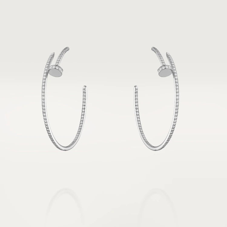 [⭐Hevara Jewelry]JUSTE EARRINGS FULL DIAMONDS 1.8MM
