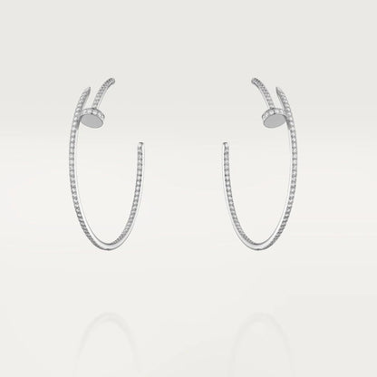 [⭐Hevara Jewelry]JUSTE EARRINGS FULL DIAMONDS 1.8MM