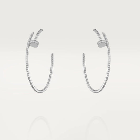 [⭐Hevara Jewelry]JUSTE EARRINGS FULL DIAMONDS 1.8MM