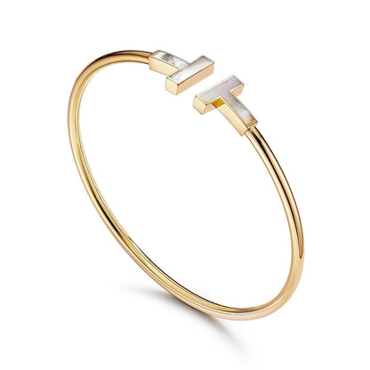 [Hevara Jewelry]T BRACELET 1.8MM MOP PINK GOLD