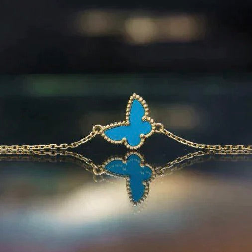 [⭐Hevara Jewelry]BUTTERFLY TURQUOISE BUTTERFLY BRACELET