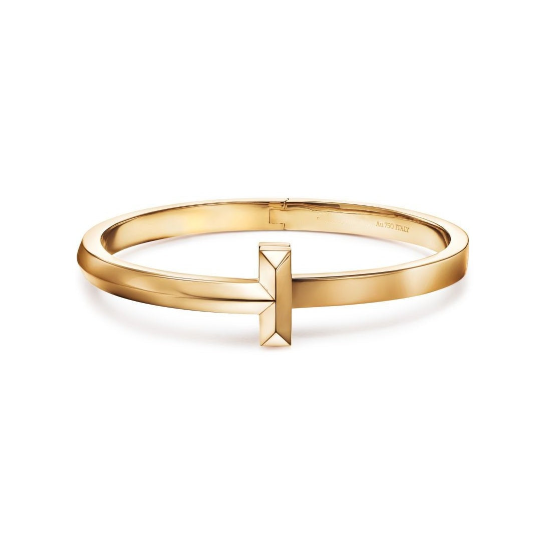 [Hevara Jewelry]T1 WIDE HINGED BANGLE BRACELET