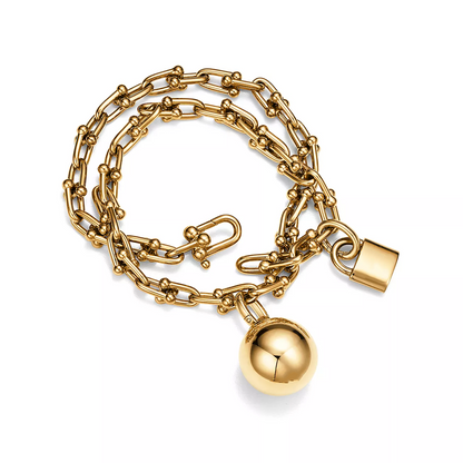 [Hevara Jewelry]HARDWEAR SMALL WRAP GOLD BRACELET