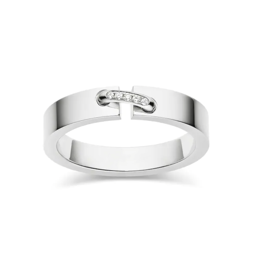 [⭐Hevara Jewelry]ALLIANCE LIENS VIDENCE DIAMOND 4MM RING