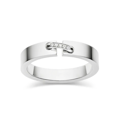 [⭐Hevara Jewelry]ALLIANCE LIENS VIDENCE DIAMOND 4MM RING