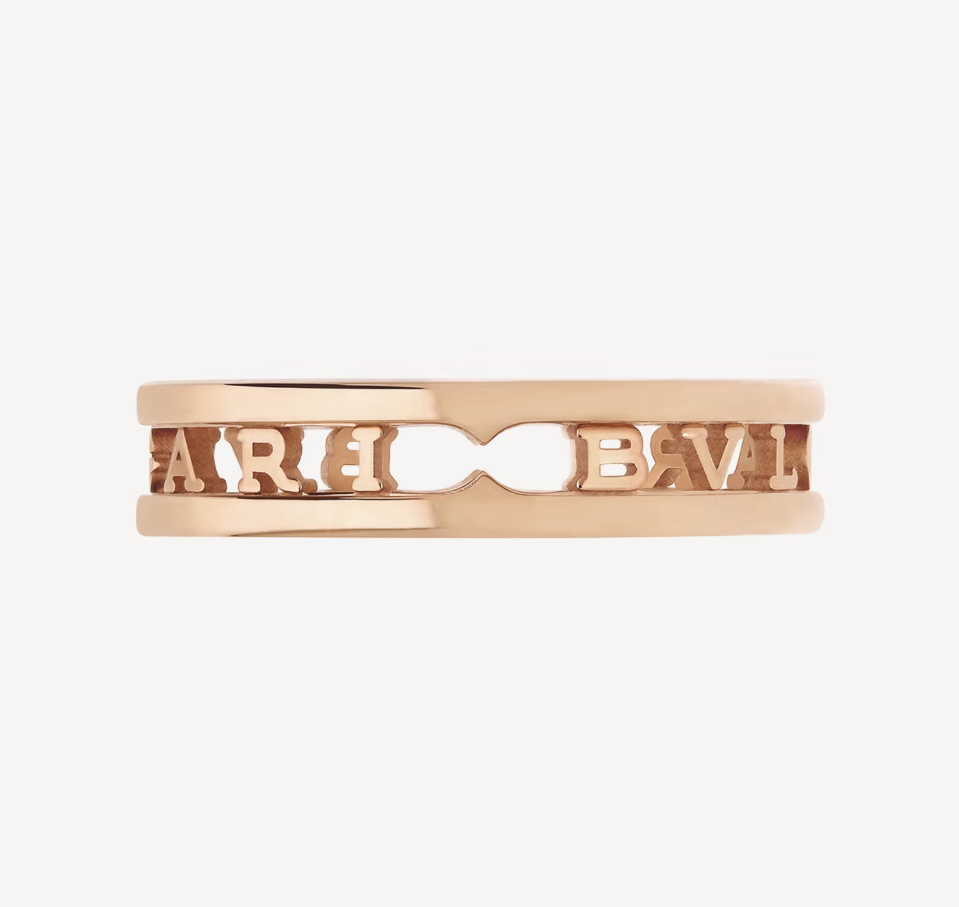 [⭐Hevara Jewelry]ZERO 1 ONE-BAND WITH OPENWORK LOGO SPIRAL RING
