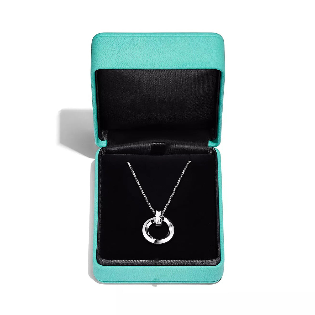 [Hevara Jewelry]T CIRCLE PENDENT SILVER NECKLACE