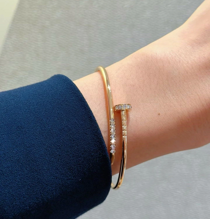 [⭐Hevara Jewelry]JUSTE BRACELET 2.5MM DIAMONDS NEW