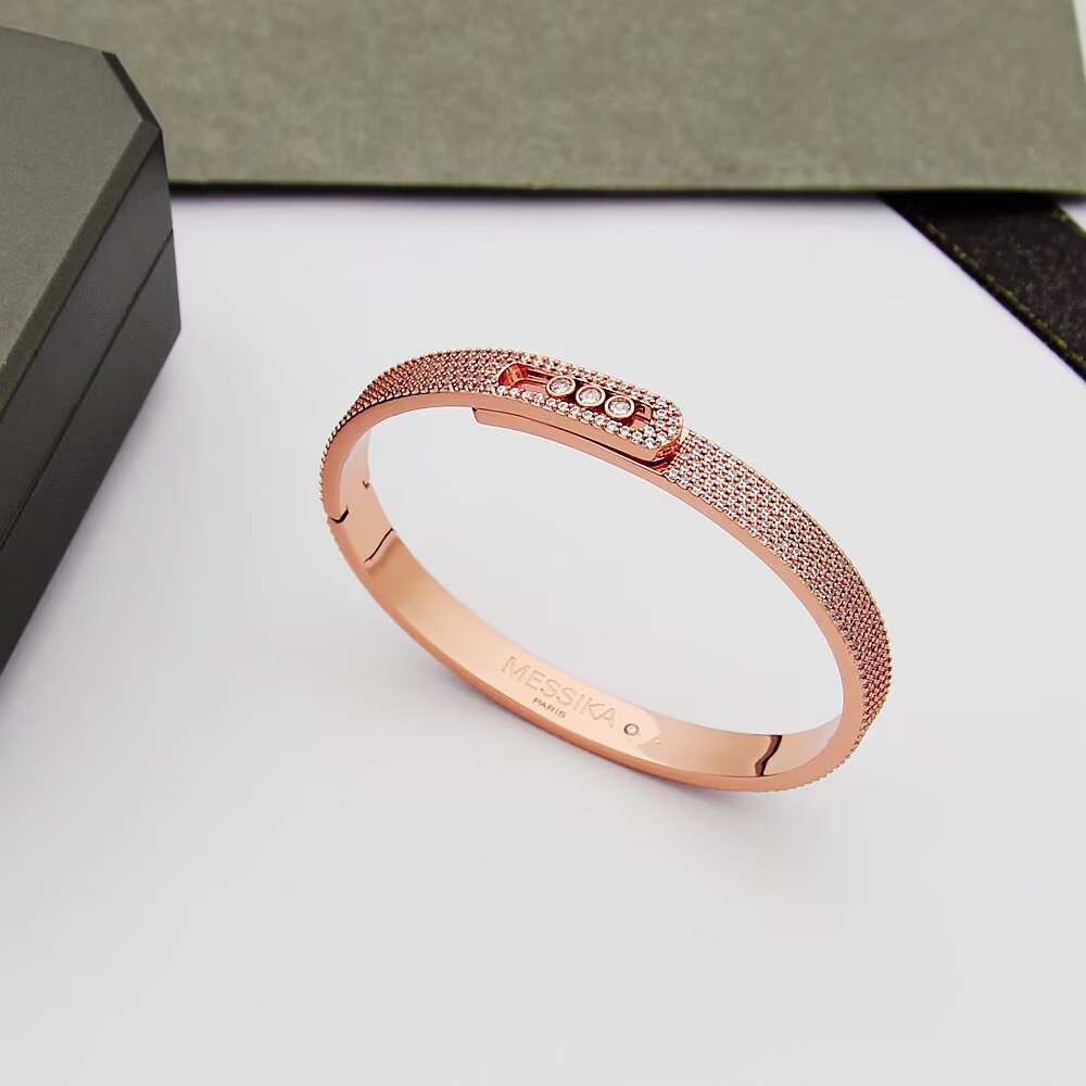 [⭐Hevara Jewelry]Move Noa Full Pavé Diamond Bangle Bracelet