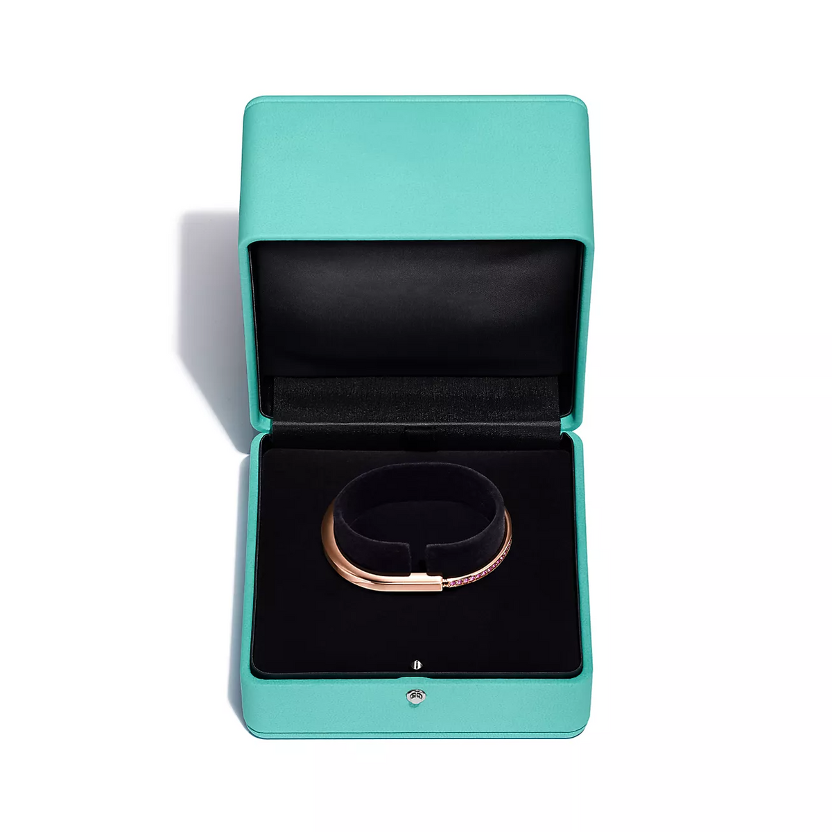 [Hevara Jewelry]LOCK BRACELET ROSE DIAMOND PINK GOLD