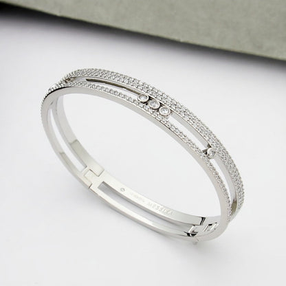 [⭐Hevara Jewelry]Move Romane pavé bangle
