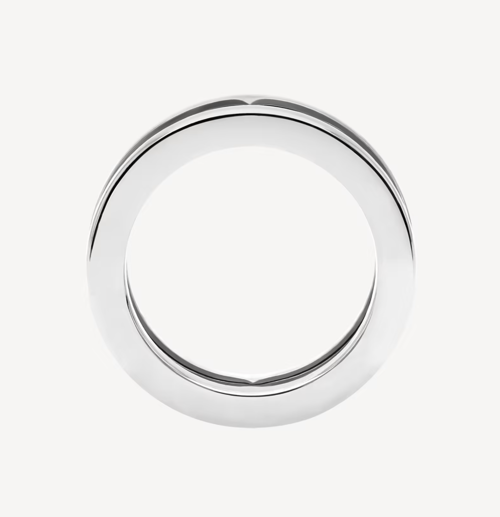 [⭐Hevara Jewelry]ZERO 1 ONE-BAND WITH OPENWORK LOGO SPIRAL RING