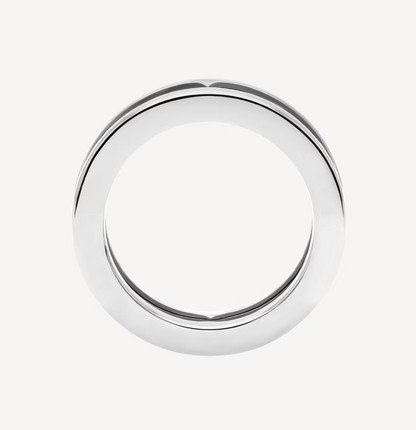 [⭐Hevara Jewelry]ZERO 1 ONE-BAND WITH OPENWORK LOGO SPIRAL RING