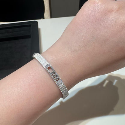[⭐Hevara Jewelry]Move Noa Ciselé half pavé bangle