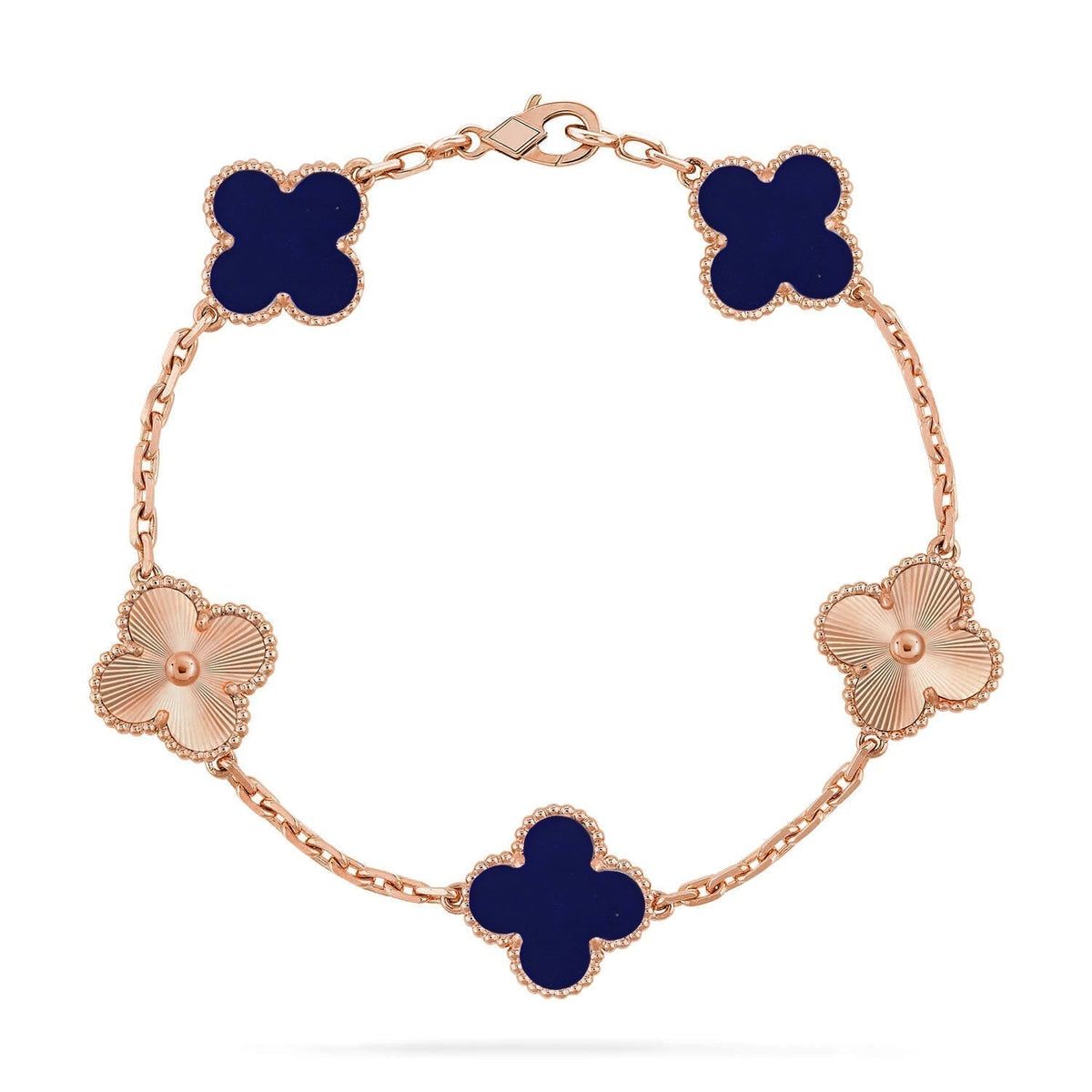 [⭐Hevara Jewelry]CLOVER 5 MOTIF LAPIS LAZULI BRACELET COLLECTION