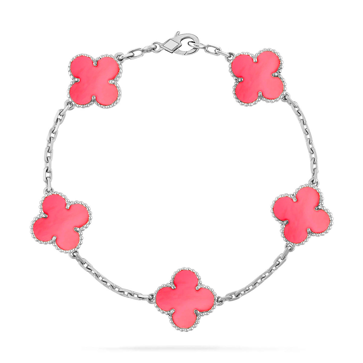 [⭐Hevara Jewelry] CLOVER 5 MOTIFS  PINK MOP BRACELET COLLECTION