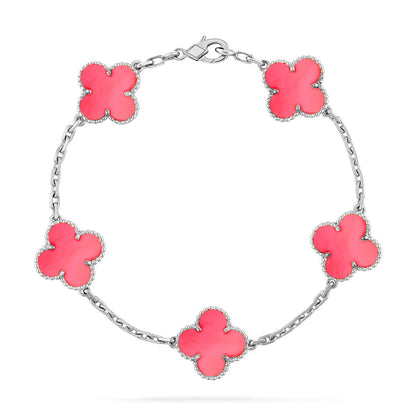 [⭐Hevara Jewelry] CLOVER 5 MOTIFS  PINK MOP BRACELET COLLECTION