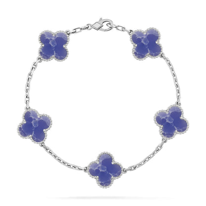 [⭐Hevara Jewelry]CLOVER 5 MOTIF BLUE VEINS BRACELET COLLECTION