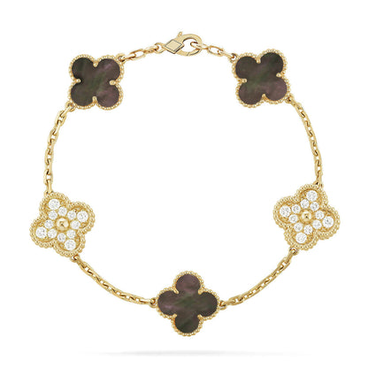 [⭐Hevara Jewelry] CLOVER 5 MOTIF GRAY MOP BRACELET COLLECTION