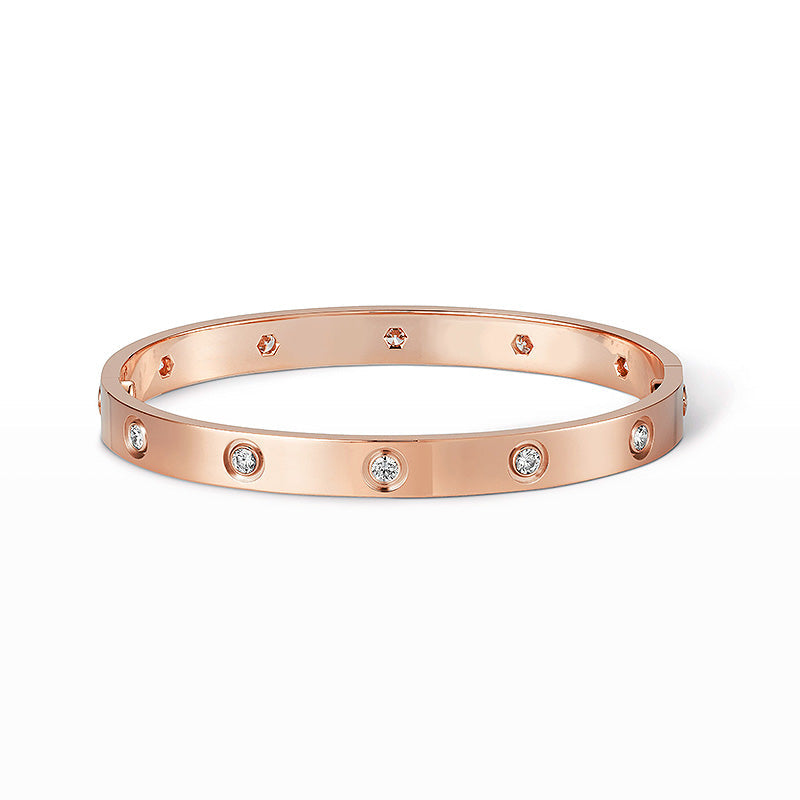 [⭐Hevara Jewelry]LOVE BRACELET 6.1MM 10 DIAMONDS