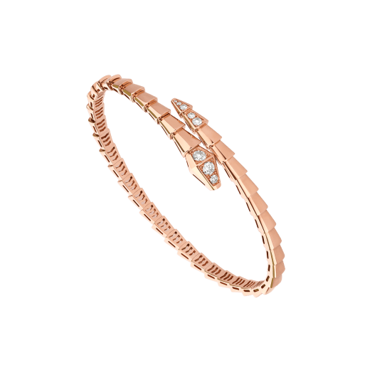[⭐Hevara Jewelry]SERPENTI BRACELET DIAMONDS PINK GOLD