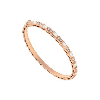[⭐Hevara Jewelry]SERPENTI BRACELET PINK GOLD MOP DIAMOND