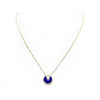 [⭐Hevara Jewelry]AMULETTE ROSE GOLD AGATE NECKLACE