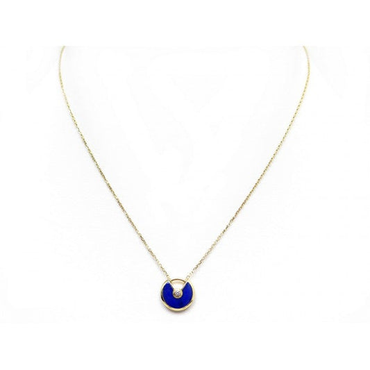 [⭐Hevara Jewelry]AMULETTE ROSE GOLD AGATE NECKLACE