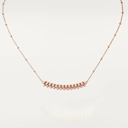 [⭐Hevara Jewelry]CLASH PINK GOLD NECKLACE