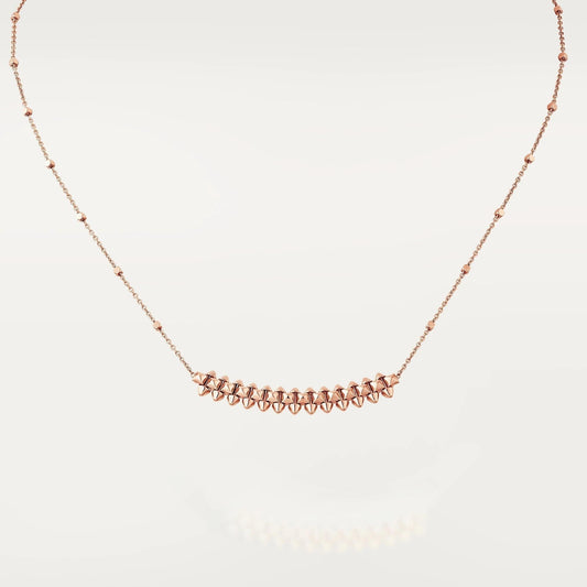 [⭐Hevara Jewelry]CLASH PINK GOLD NECKLACE
