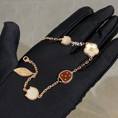 [⭐Hevara Jewelry]LUCKY SPRING 5 MOTIF BRACELET
