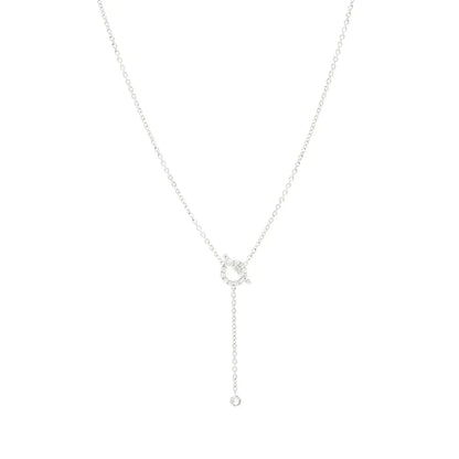 [⭐Hevara Jewelry]FINESSE SILVER DIAMOND NECKLACE