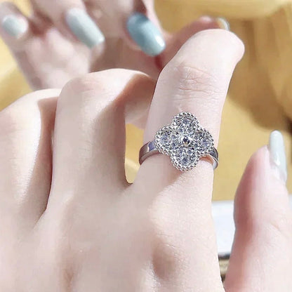 [⭐Hevara Jewelry]CLOVER DIAMOND RING