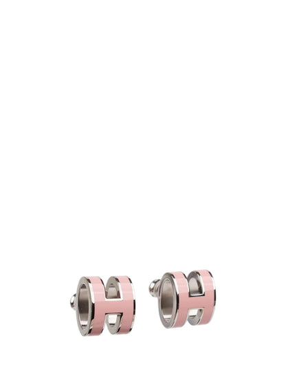 [⭐Hevara Jewelry]MINI POP H SILVER EARRINGS PINK