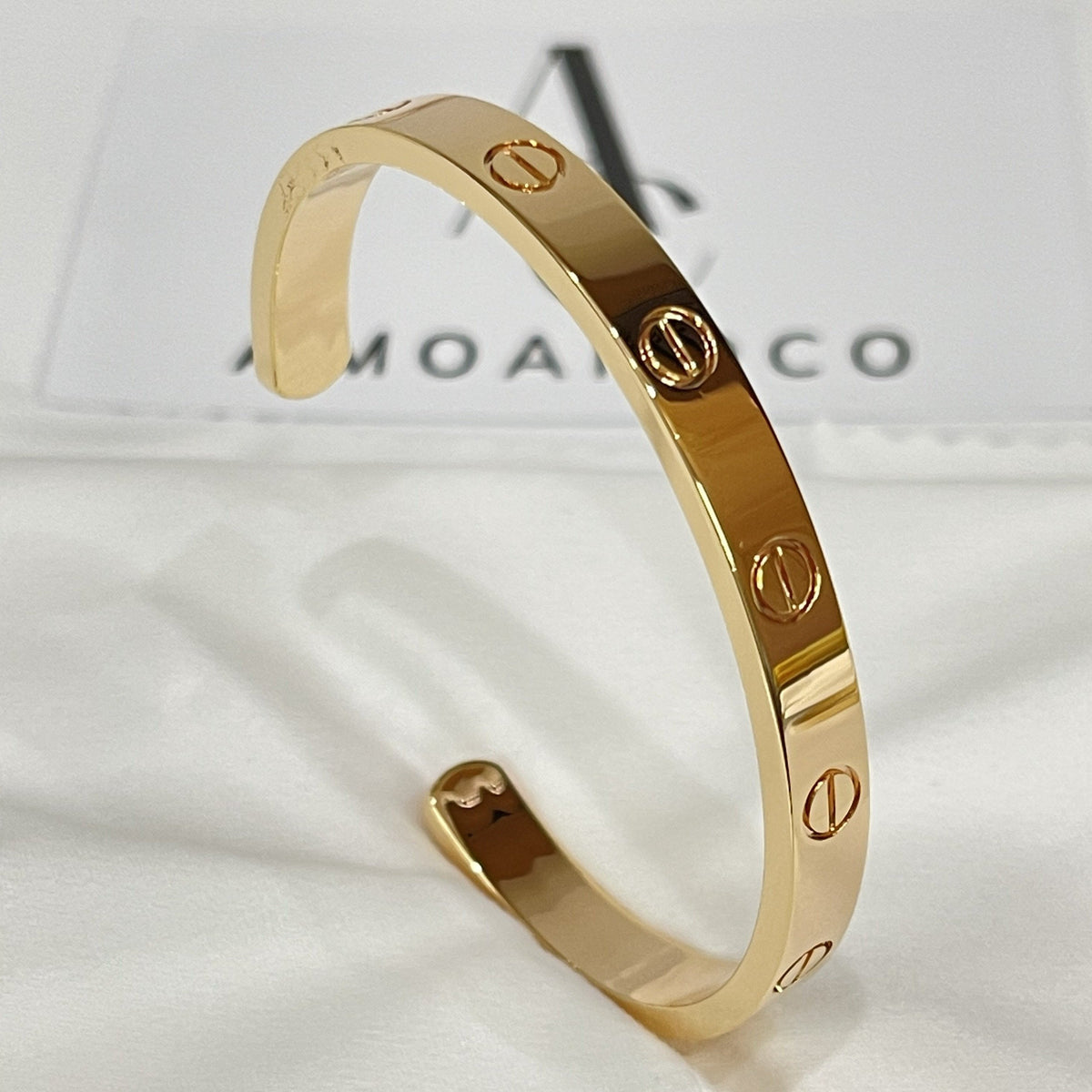 [⭐Hevara Jewelry]LOVE BRACELET 6.1MM OPEN CUFF