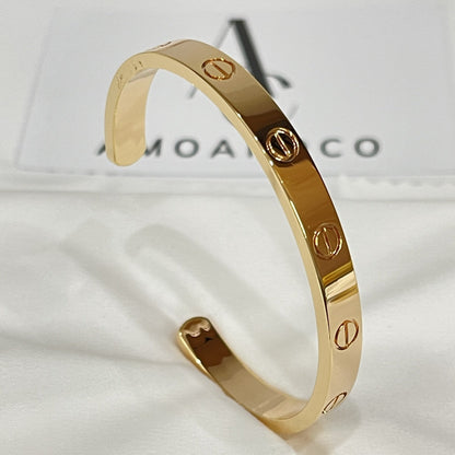 [⭐Hevara Jewelry]LOVE BRACELET 6.1MM OPEN CUFF