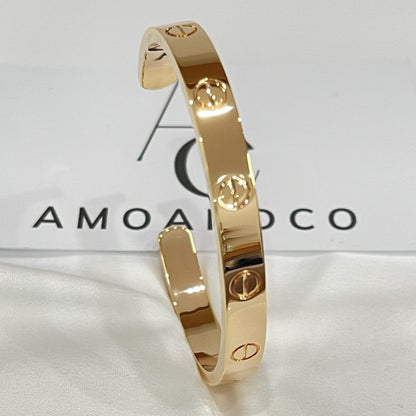 [⭐Hevara Jewelry]LOVE BRACELET 6.1MM OPEN CUFF