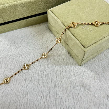 [⭐Hevara Jewelry]CLOVER 6 MOTIF DIAMOND BRACELET